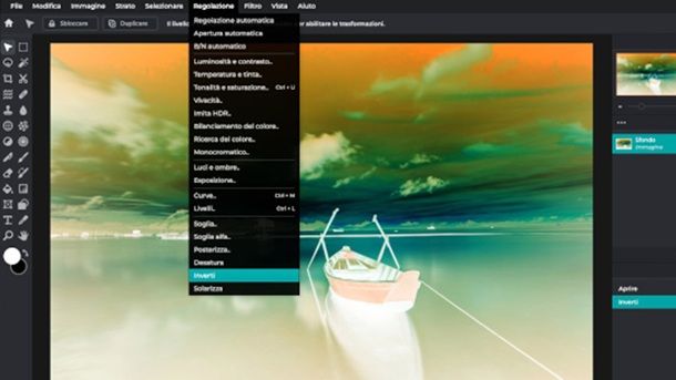 Altri servizi online per invertire i colori di una foto