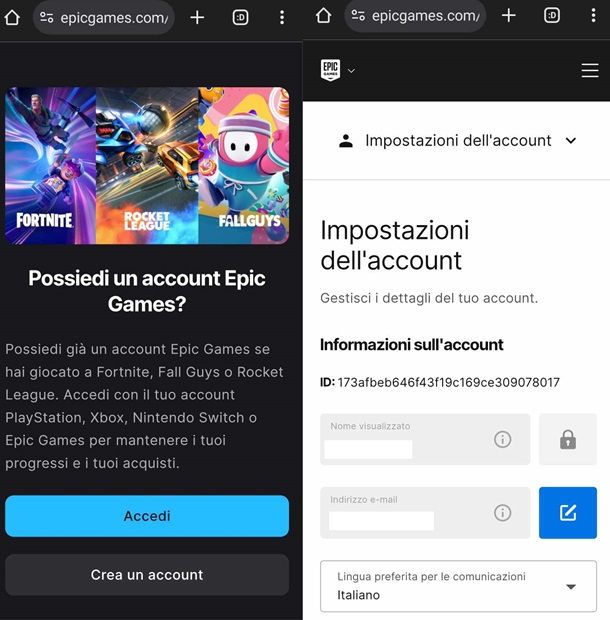 Come cambiare nome Fortnite da smartphone