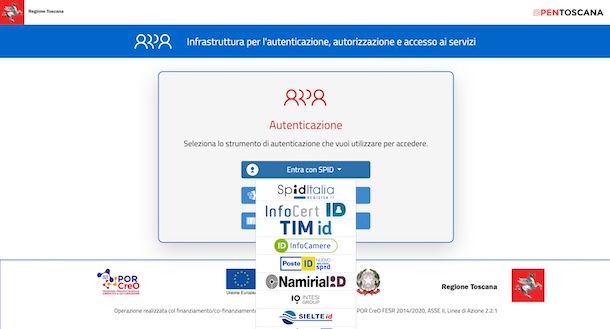 Entrare nel Fascicolo Sanitario con SPID