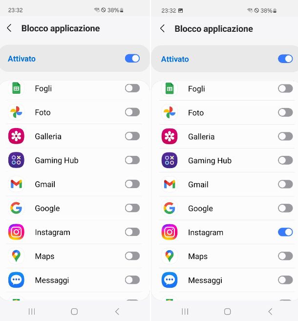 Come mettere il Face ID su Instagram Samsung