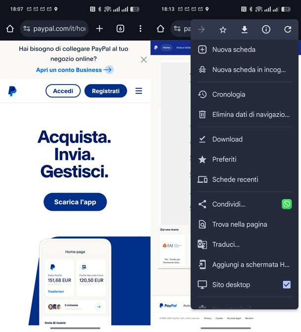 PayPal su smartphone