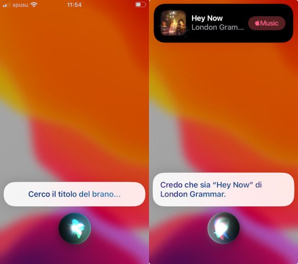 ricerca brano su Siri iPhone