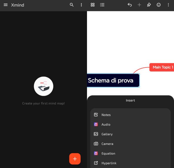schermate app XMind