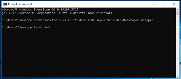 Prompt dei comandi