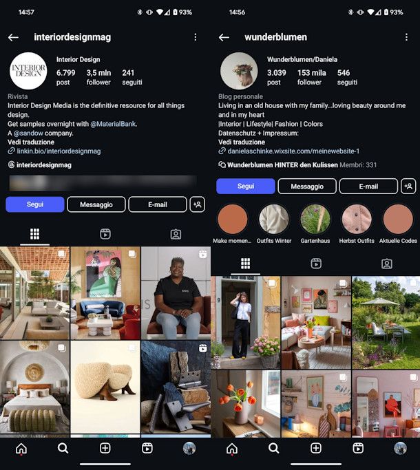 Migliori profili Instagram arredamento