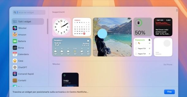 Widget macOS