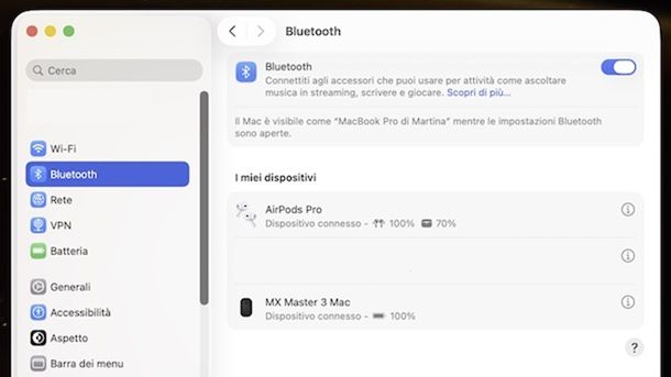 Come collegare entrambe le cuffie Bluetooth macOS