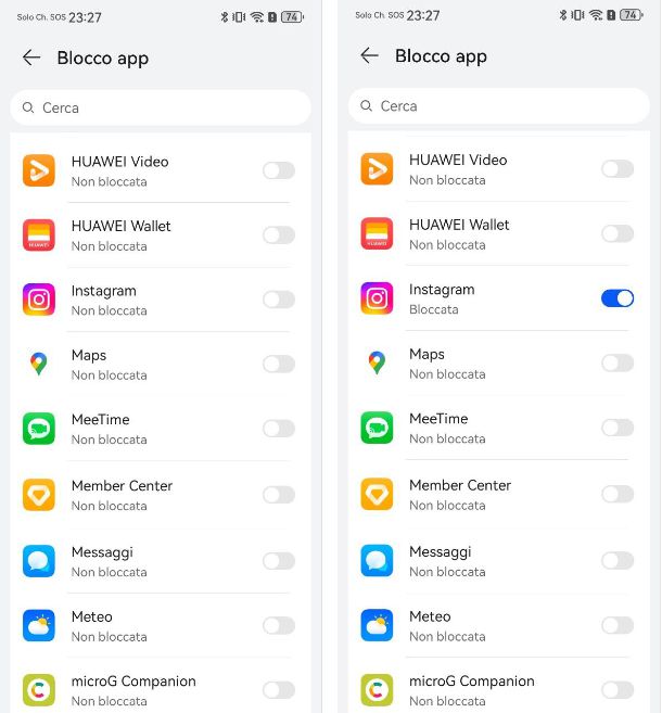Come mettere il Face ID su Instagram Huawei