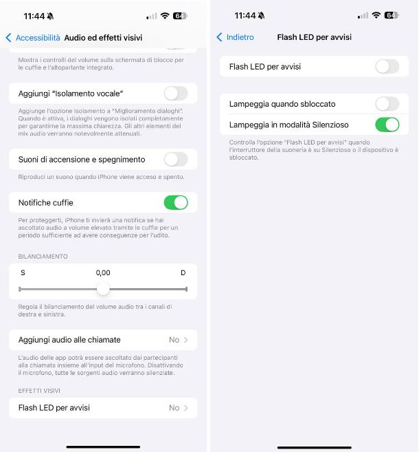 Come attivare la torcia quando ti chiamano