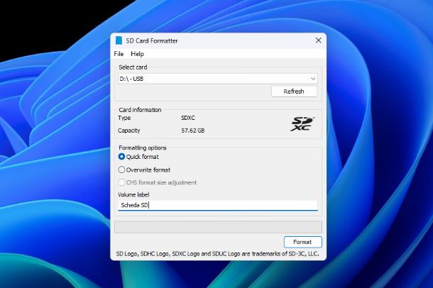 SD Memory Card Formatter