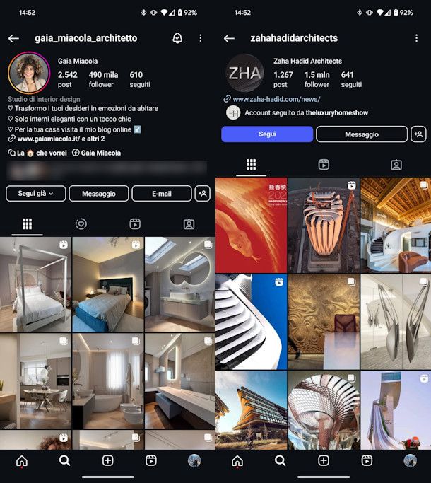 Migliori profili Instagram architettura