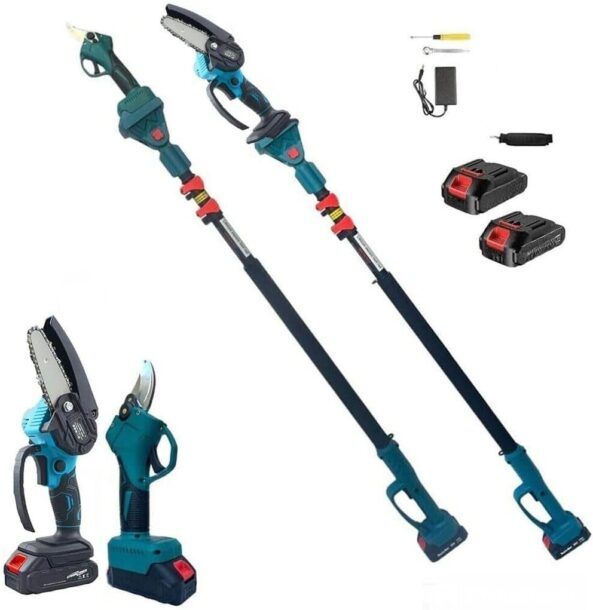 Motosega A Batteria TROOZY Brushless - 21V, 6 Pollici, Per Potatura Legno, 2 Batterie 3000mAh - Foto 2