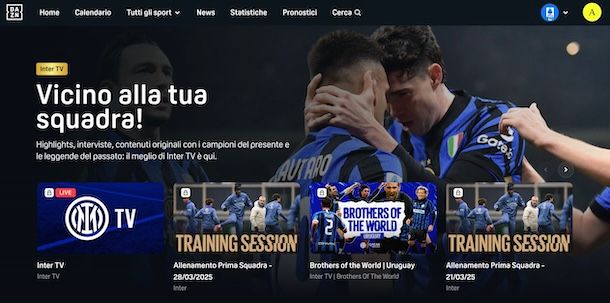 Inter TV su DAZN