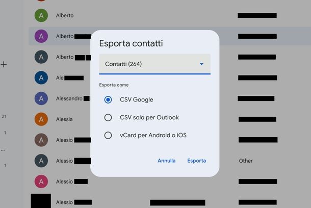 Contatti Google
