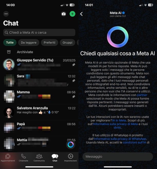 Come usare Meta AI su WhatsApp