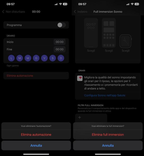 Disattivare Non disturbare iPhone