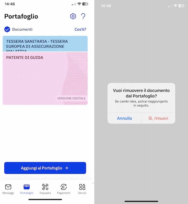 Vedere patente su app IO