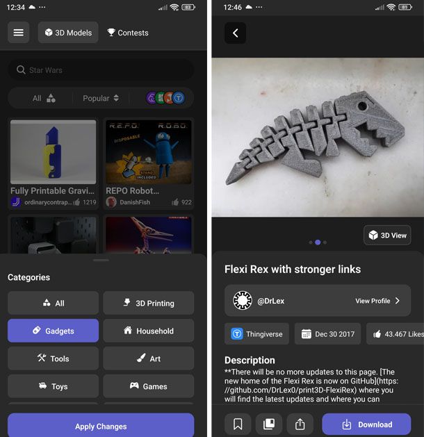 Thingiverse Printables