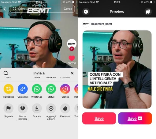 Come salvare video TikTok senza logo su iPhone