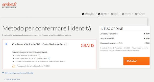 Come fare lo SPID da casa con Aruba