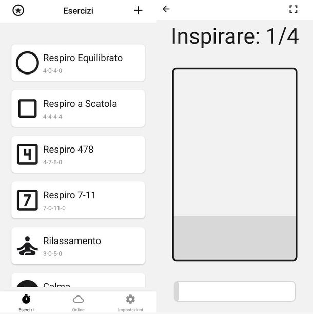 App respirazione