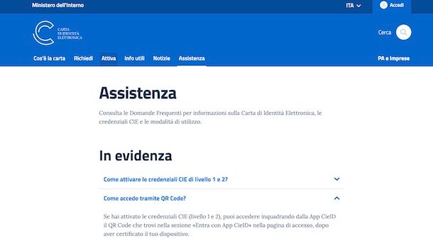 Assistenza CIE