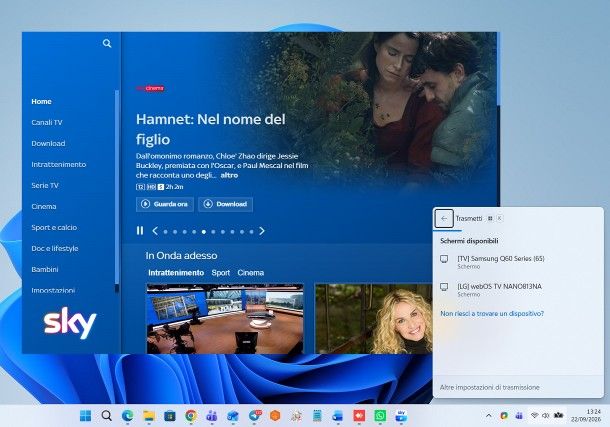 Come vedere Sky Go dal cellulare alla TV