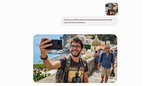 Come oscurare i volti nelle foto con Gemini