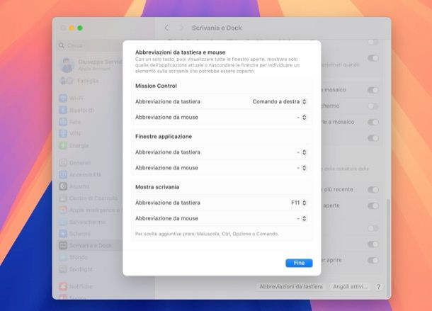 mostrare desktop macoS