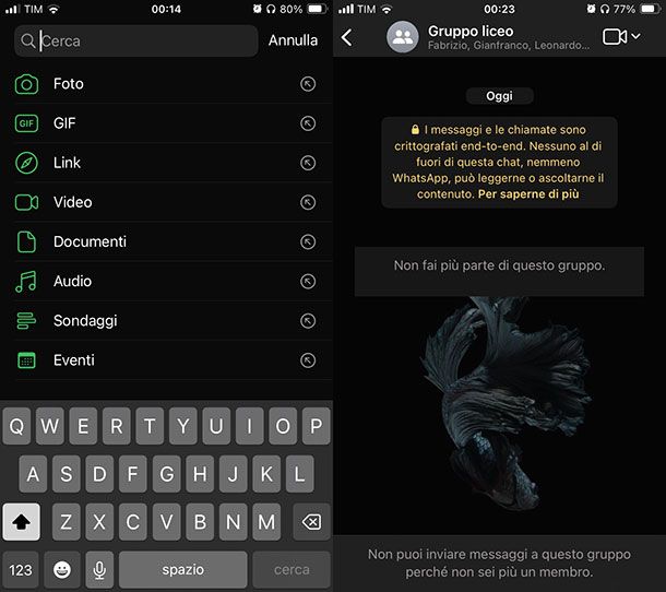 Come trovare vecchi gruppi WhatsApp