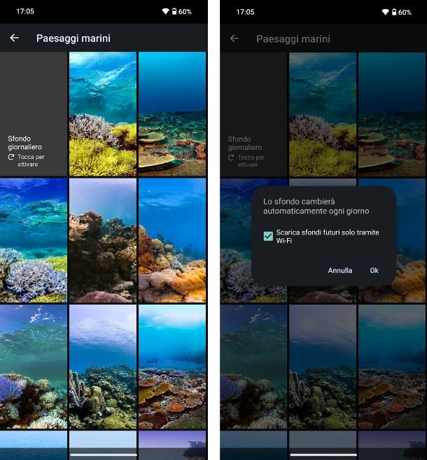 Come cambiare lo sfondo in automatico su Android