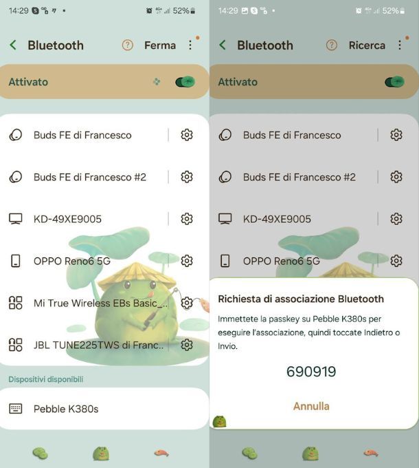 collegare tastiera android