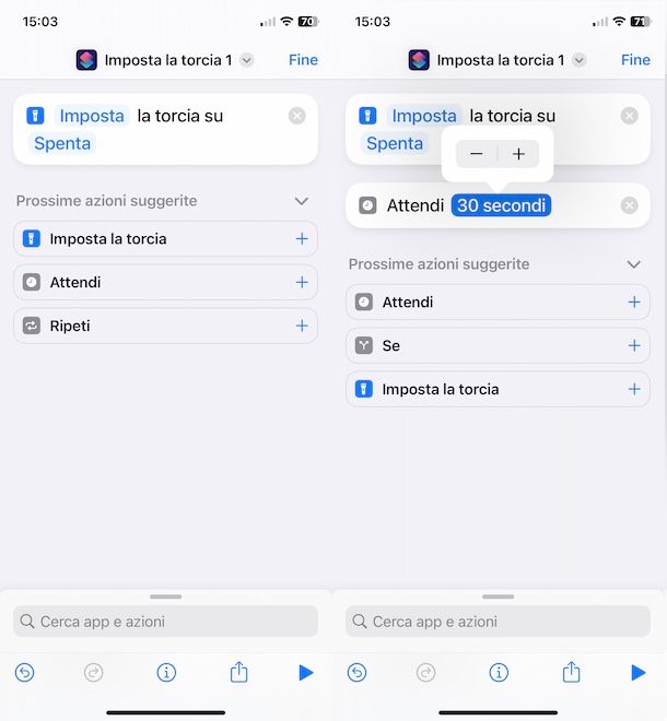 Comandi Rapidi su iPhone