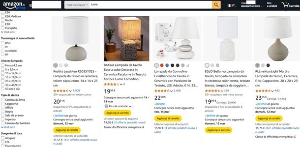 Come cercare i prodotti su Amazon 