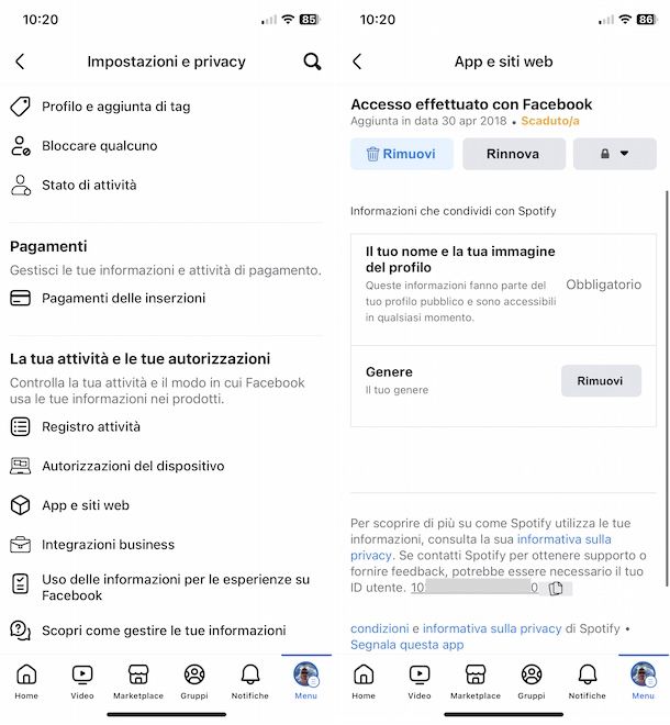 App Facebook