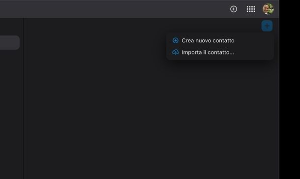 iCloud Contatti