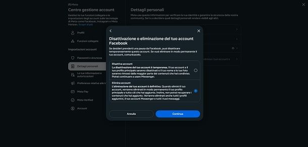 Come cancellarsi da Facebook