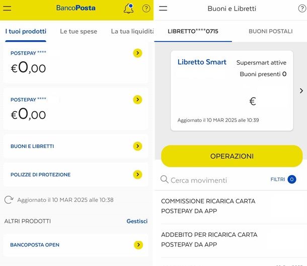 Il libretto postale Smart di Poste Italiane da app 