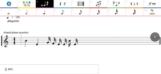 Maestro Composizione app per scrivere musica su pentagramma