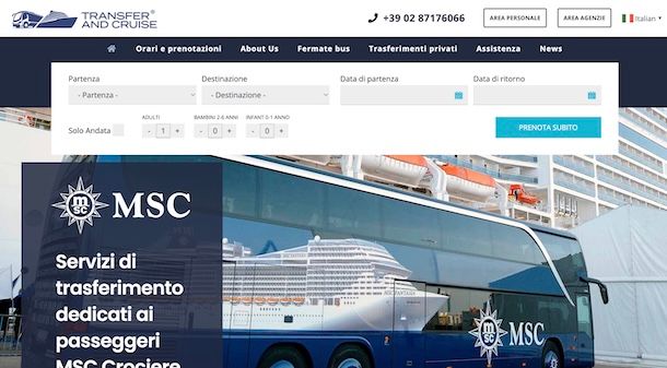 Transfer and Cruise