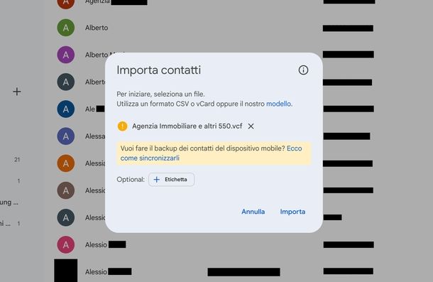 Contatti Google