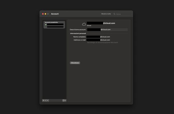 Vedere indirizzi email Microsoft Outlook macOS
