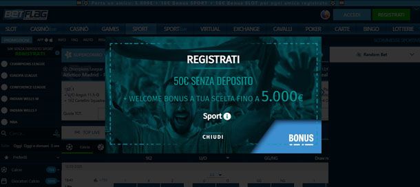 Bonus scommesse BetFlag