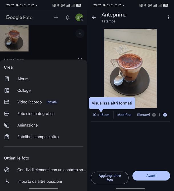 stampa Google Foto