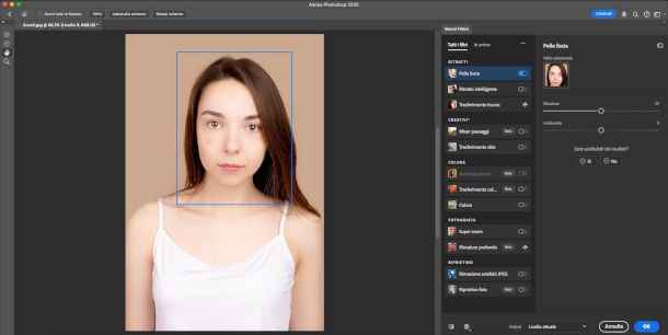 schermata Neural Filters Photoshop