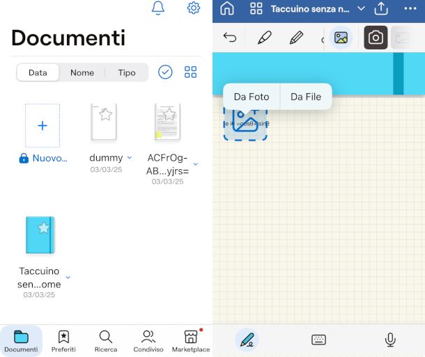 schermate app GoodNotes