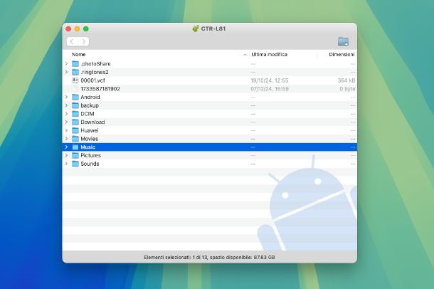 Come caricare musica su Huawei da macOS