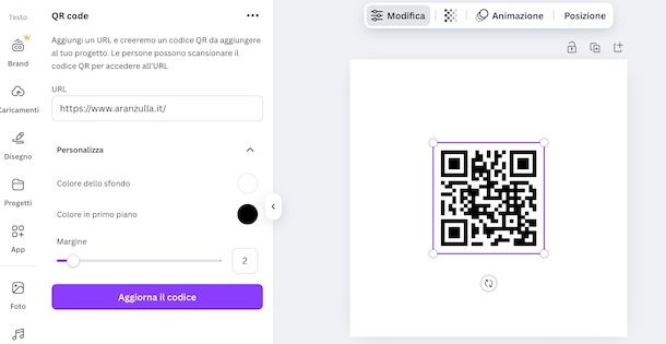 QR code con Canva