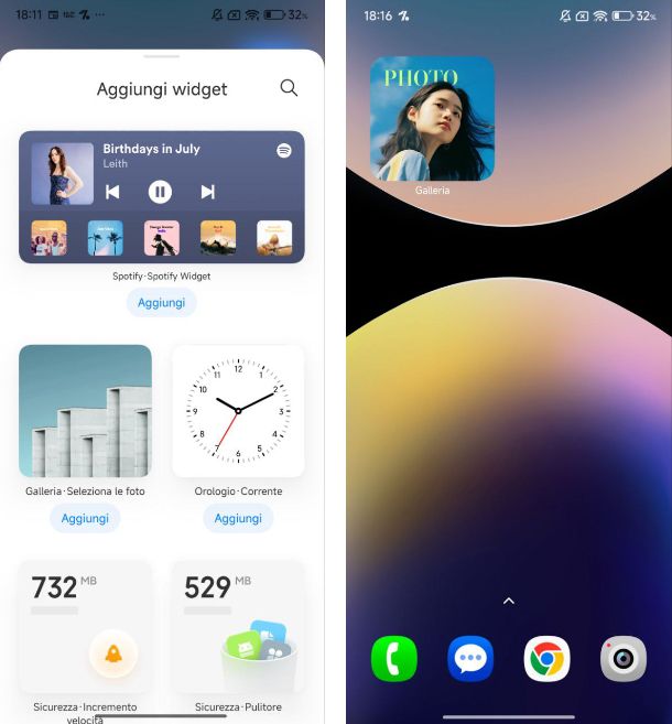 Come mettere le foto nei widget Xiaomi