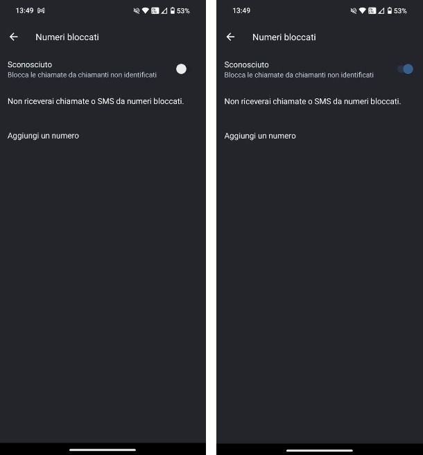 Funzione predefinita di Android